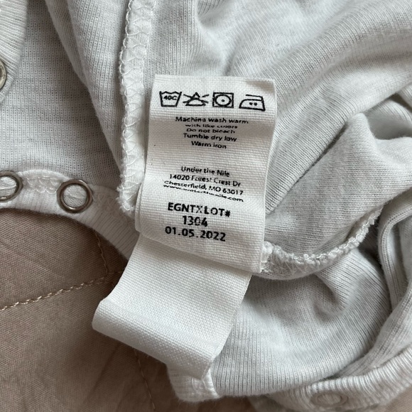 Organic Egyptian Cotton baby onesie pajama 6-9 month Under The Nile - Picture 4 of 6